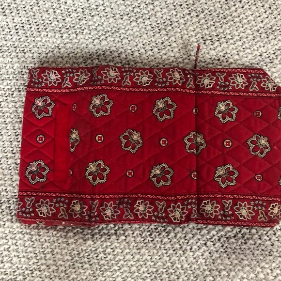 Vera Bradley Red & White Classic Wallet (w/ strap) - Picture 5 of 5